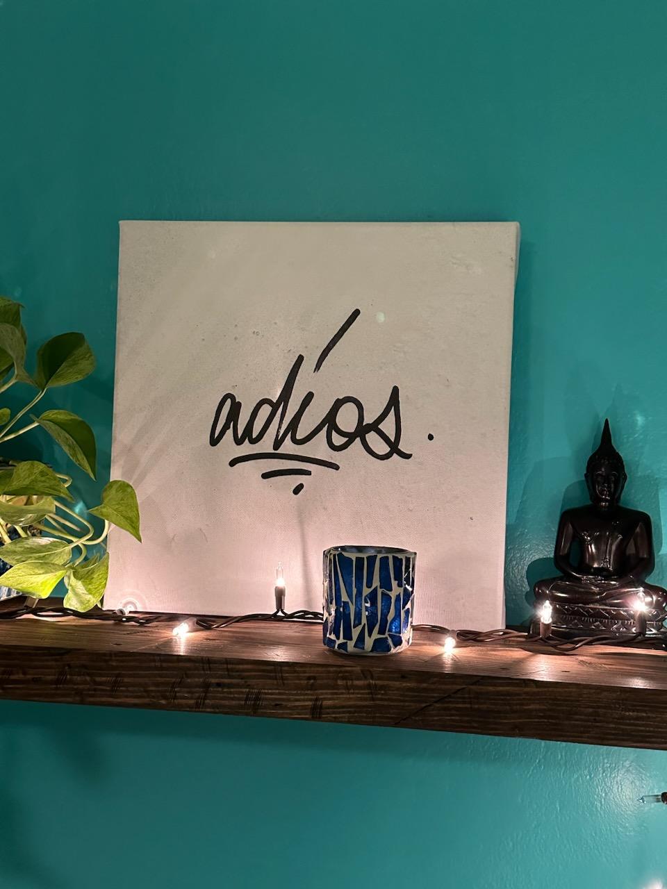 The Origin of Adios - Artwork of Historical Significance (12x12)