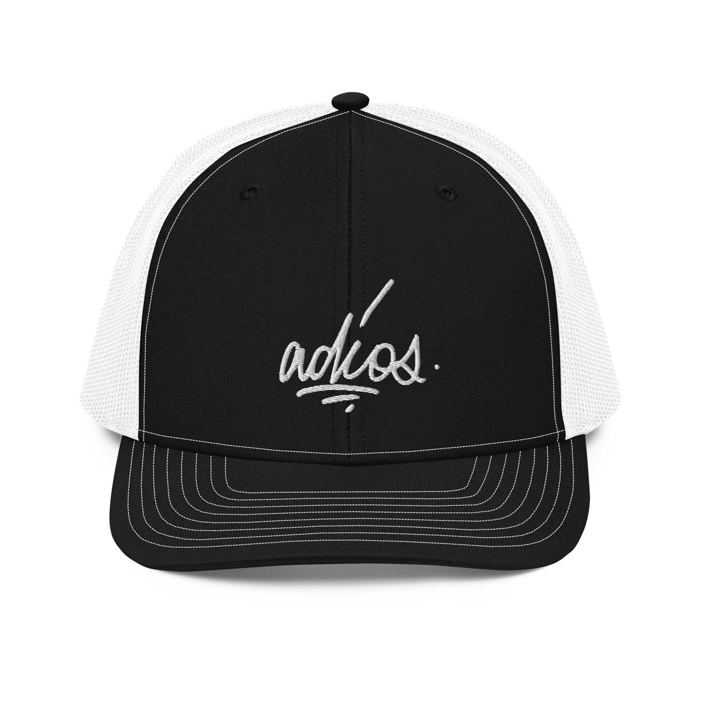 adios Richardson Trucker Cap embroidered