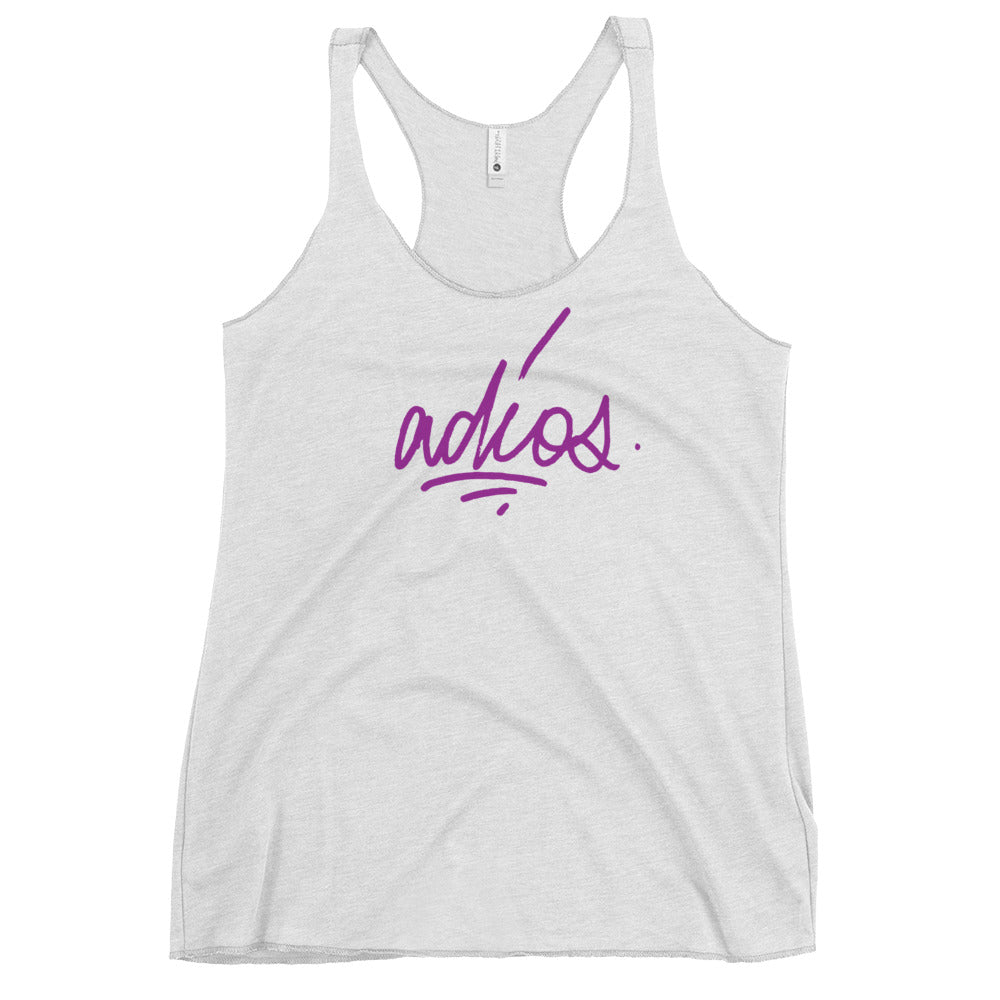 adios Women's Next Level Racerback Tank