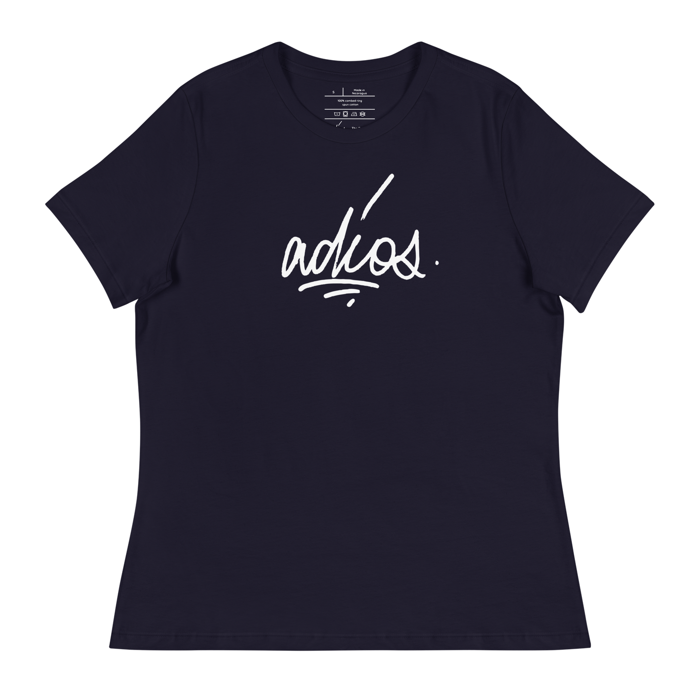 adios Women's Bella + Canvas Cotton T-Shirt