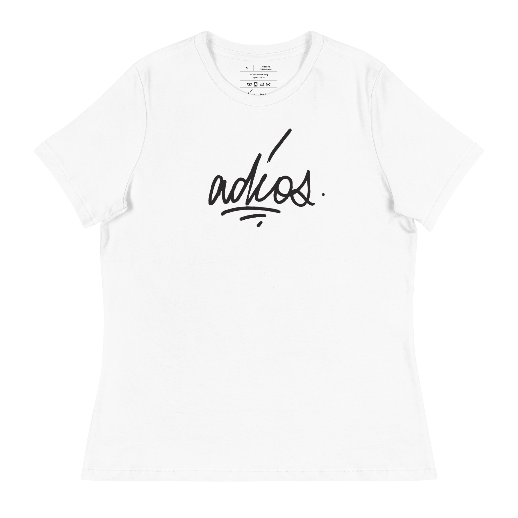 adios Women's Bella + Canvas Cotton T-Shirt