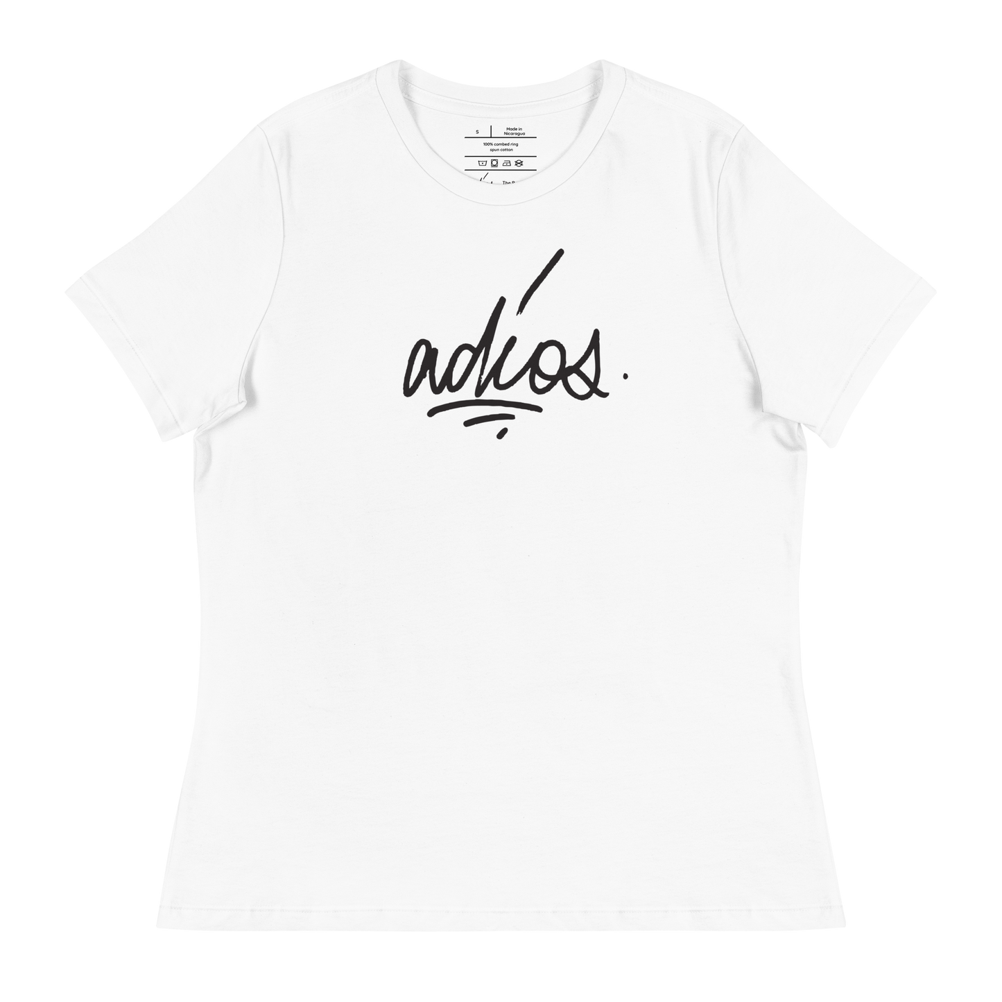 adios Women's Bella + Canvas Cotton T-Shirt